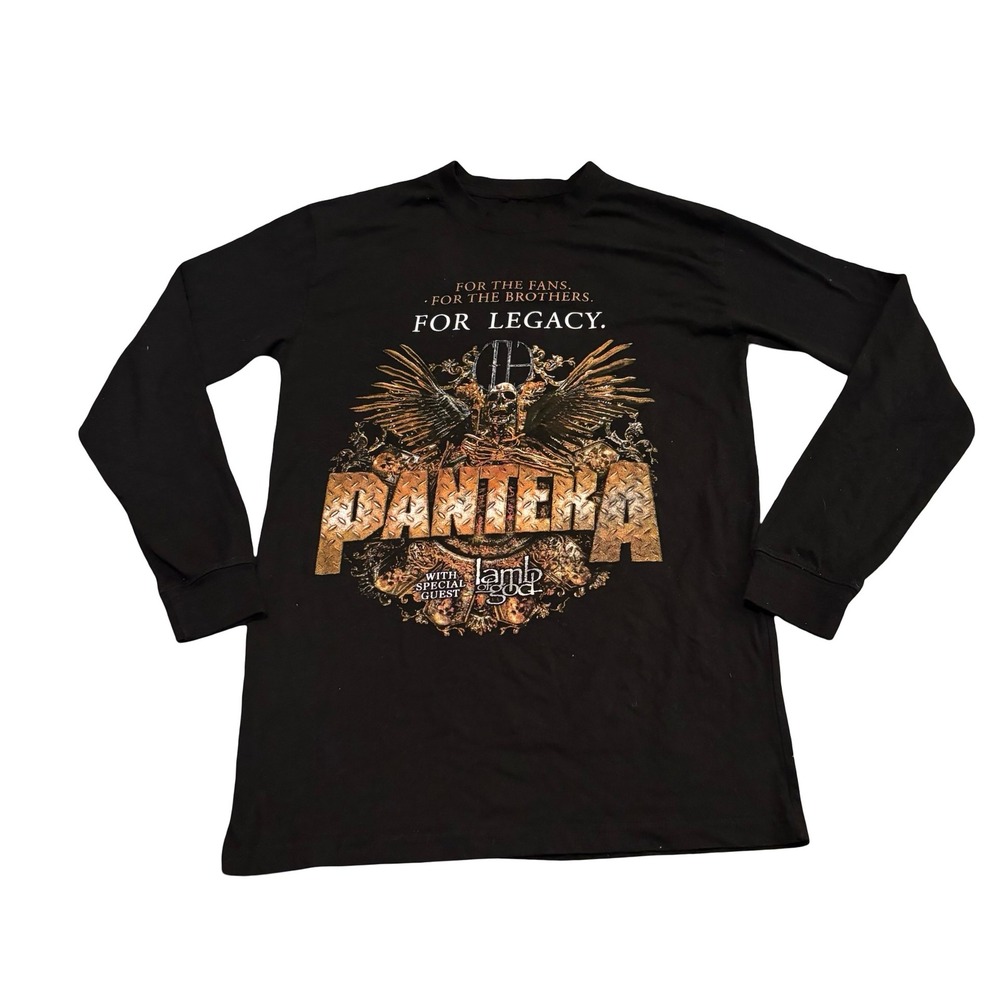 Pantera Tour 2024 For Legacy Long Sleeve Shirt Lamb‎ of God Black Mens Small